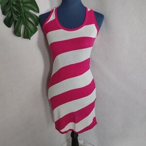 Heart n Crush Striped Racerback Tank Sweater Dress